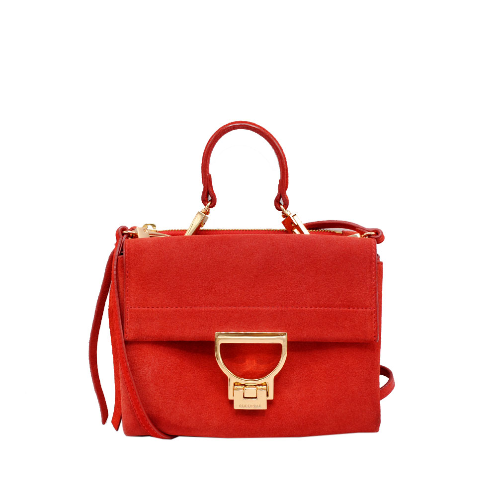 Coccinelle Red Suede Crossbody